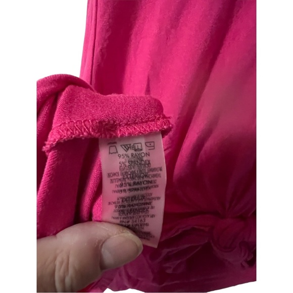 Calvin Klein front faux wrap in bright pink and a size 4 - Picture 5 of 6